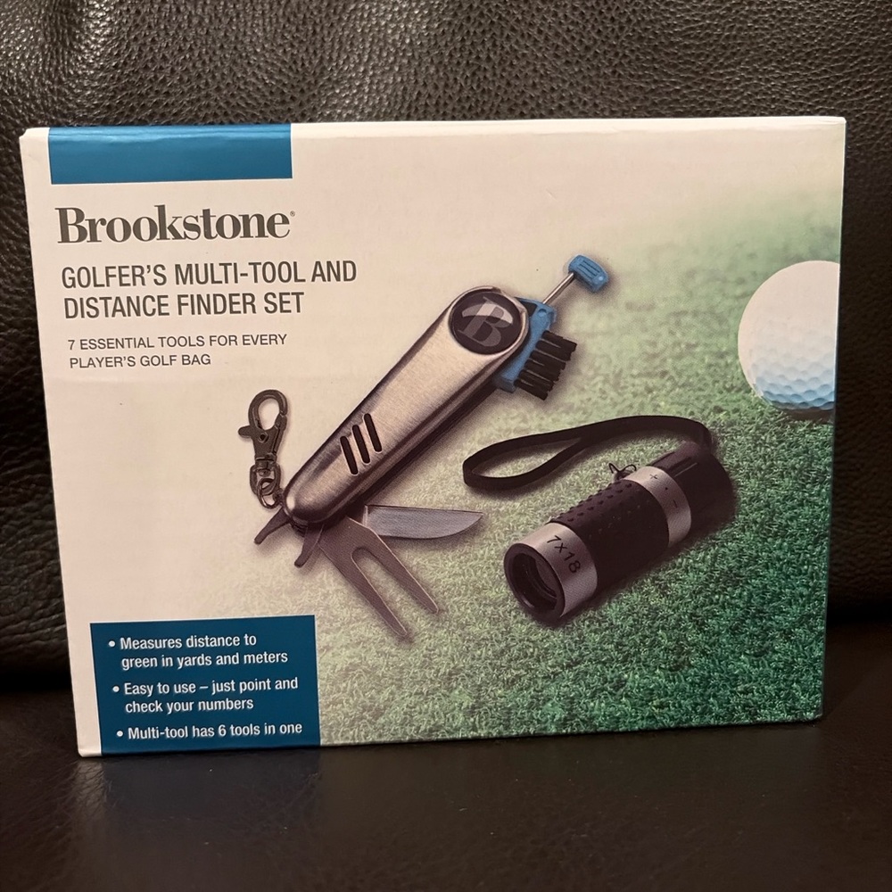 Golf Multi-Tool Brookstone& Distance Finder Set | New in Box(F26)✨✨